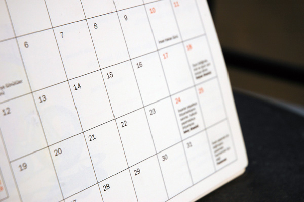 Calendar of Events – February 2011