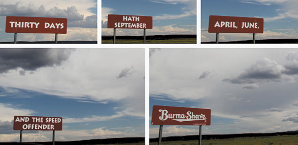 PUBLISHER’S CORNER - Fond Memories of Burma-Shave Signs to Brighten Your Day